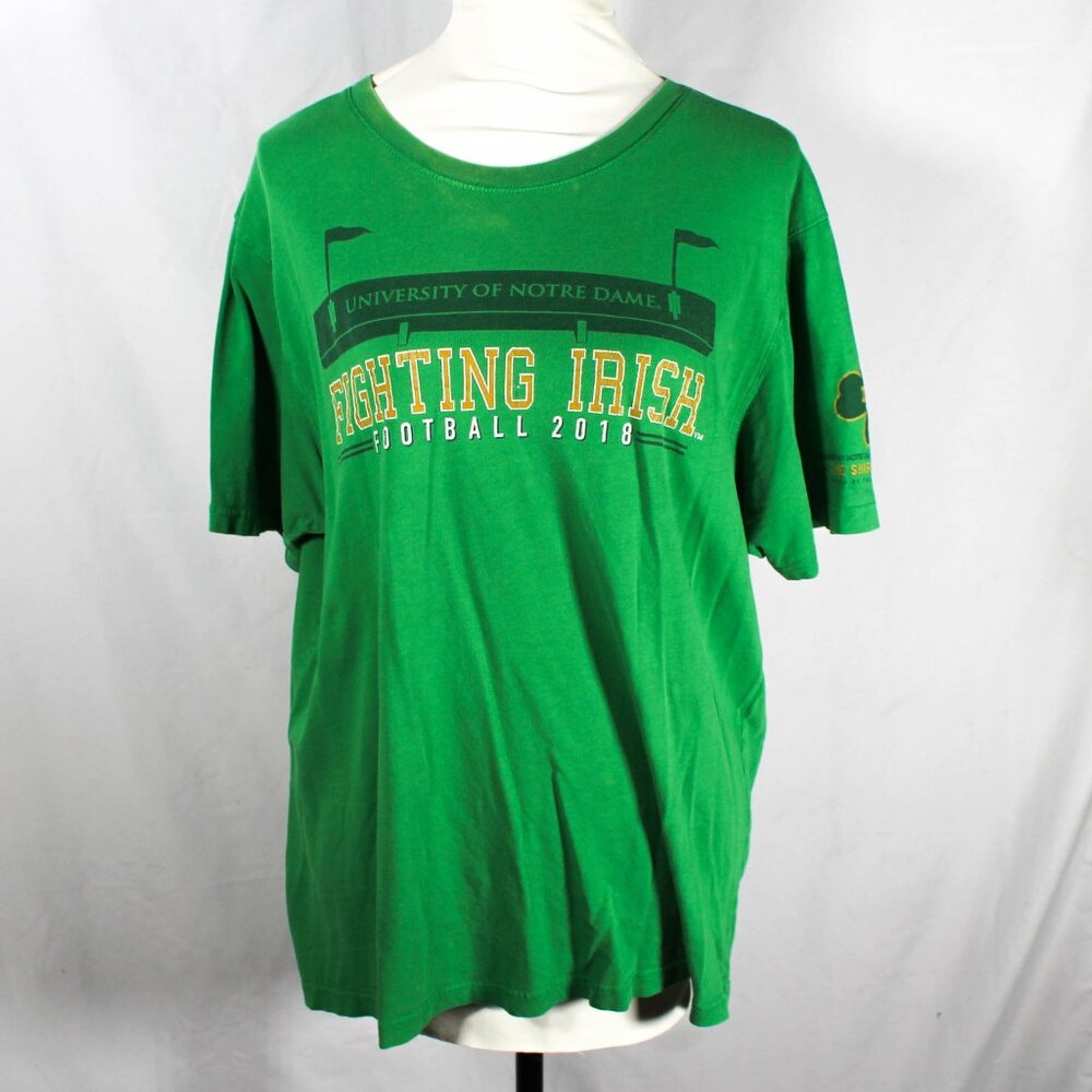 Notre Dame Fighting Irish Football 2018 Mens Size XL T Shirt Poor Fair Condition